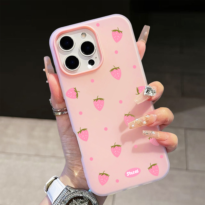 Sweet Pink Strawberry Pattern  - Samsung Galaxy A55 review and price