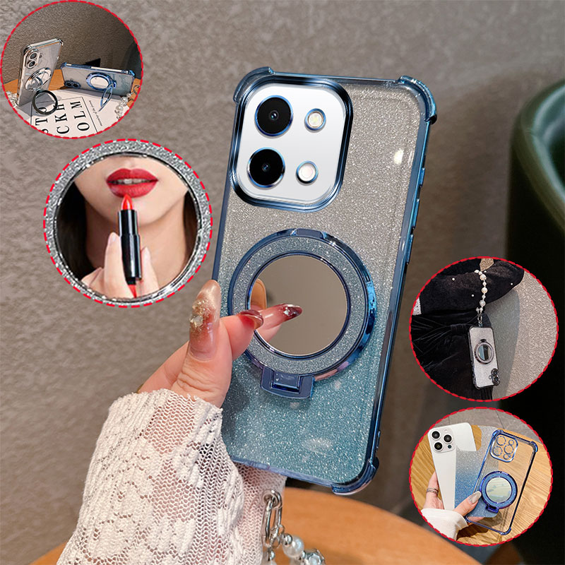 Bling Glitter Lipstick Mirror  - Vivo Y28 review and price