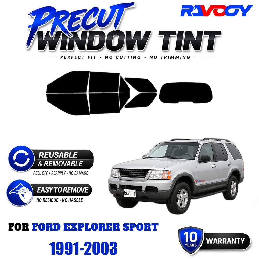 RAVOOY Precut Window Tint, Reu - Air Bubble Remover review and price