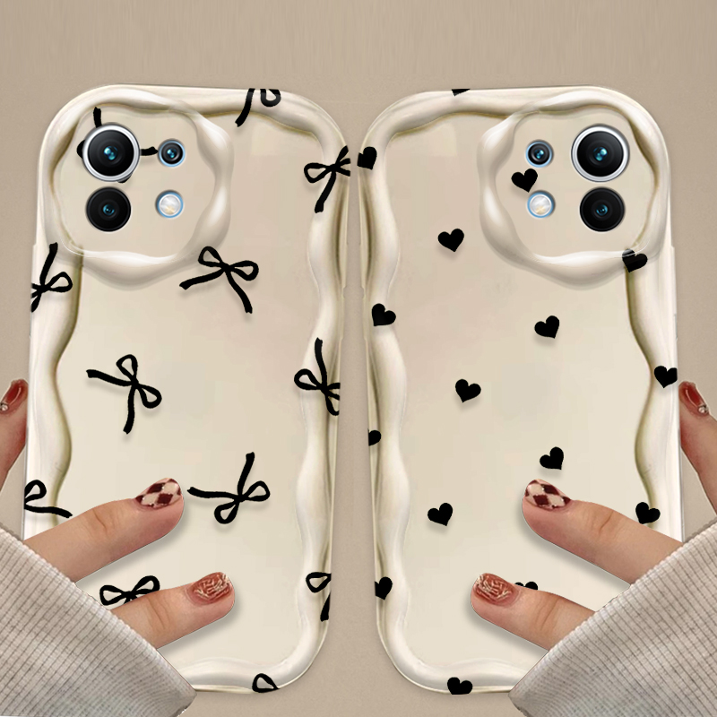 Black Bowknot love Heart Case  - Xiaomi Poco X6 review and price